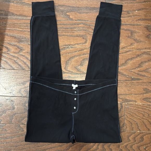 J Crew Factory NWT black thermal leggings, medium - Picture 2 of 6